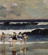Winslow Homer Detail from on the Beach oil painting artist